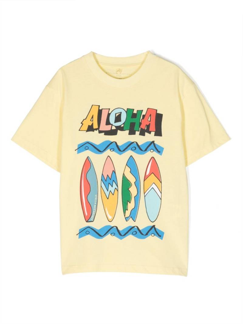 Stella McCartney Kids Aloha-print cotton T-shirt - Yellow von Stella McCartney Kids