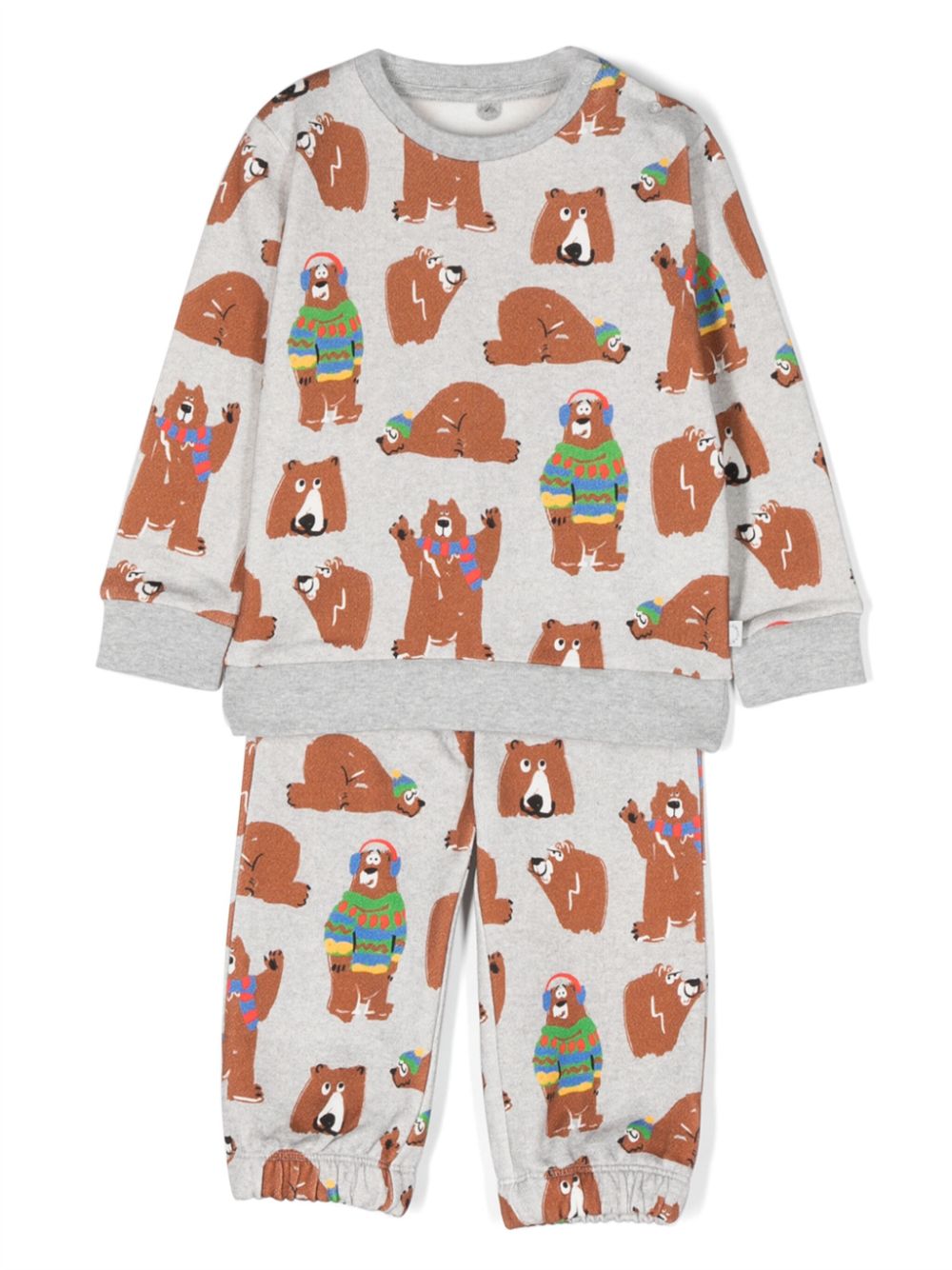 Stella McCartney Kids Bear-print trouser set - Grey von Stella McCartney Kids