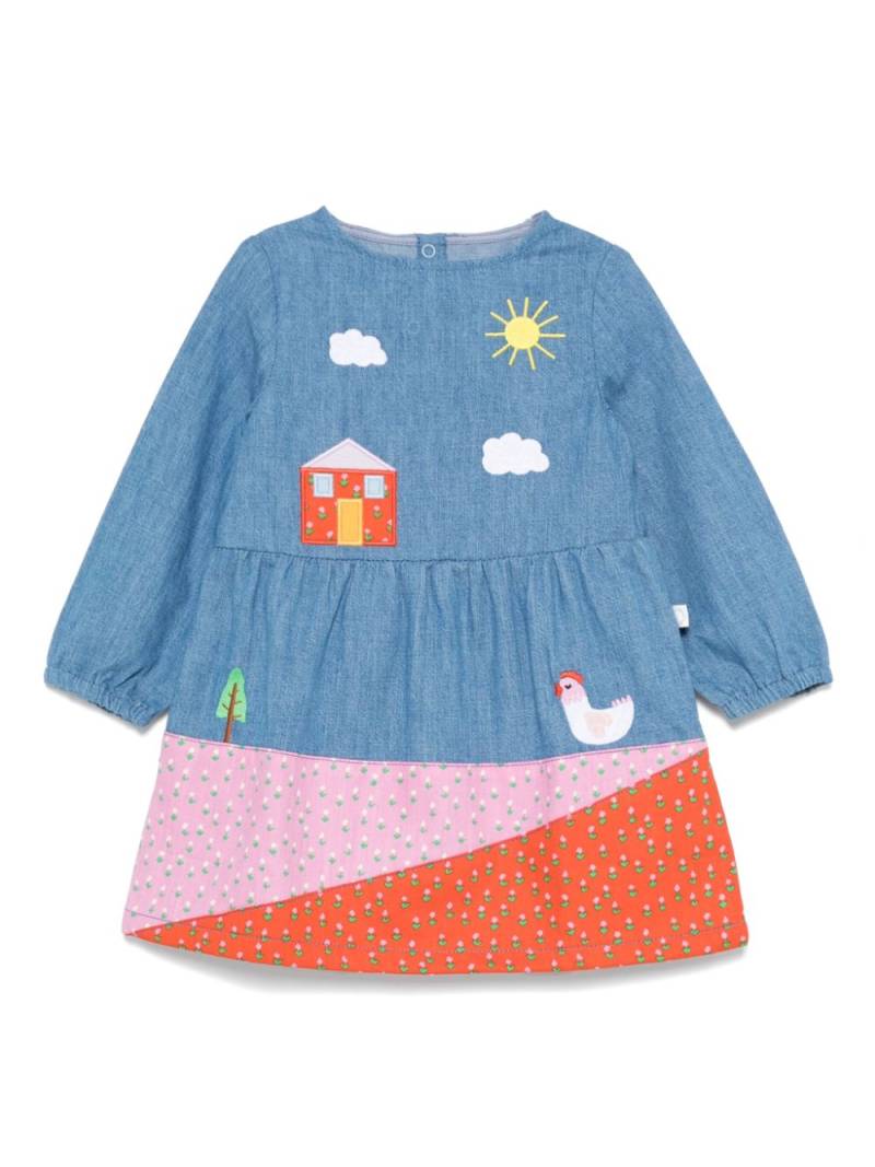 Stella McCartney Kids Farmyard-appliqué dress - Blue von Stella McCartney Kids