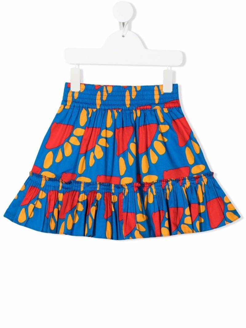 Stella McCartney Kids Graphic Sun-print mini skirt - Blue von Stella McCartney Kids