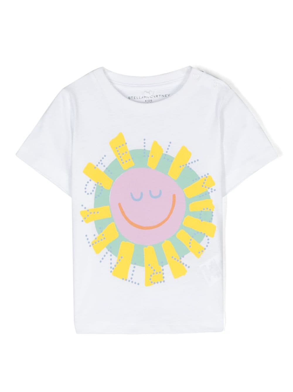 Stella McCartney Kids Medallion Sunshine cotton T-shirt - White von Stella McCartney Kids