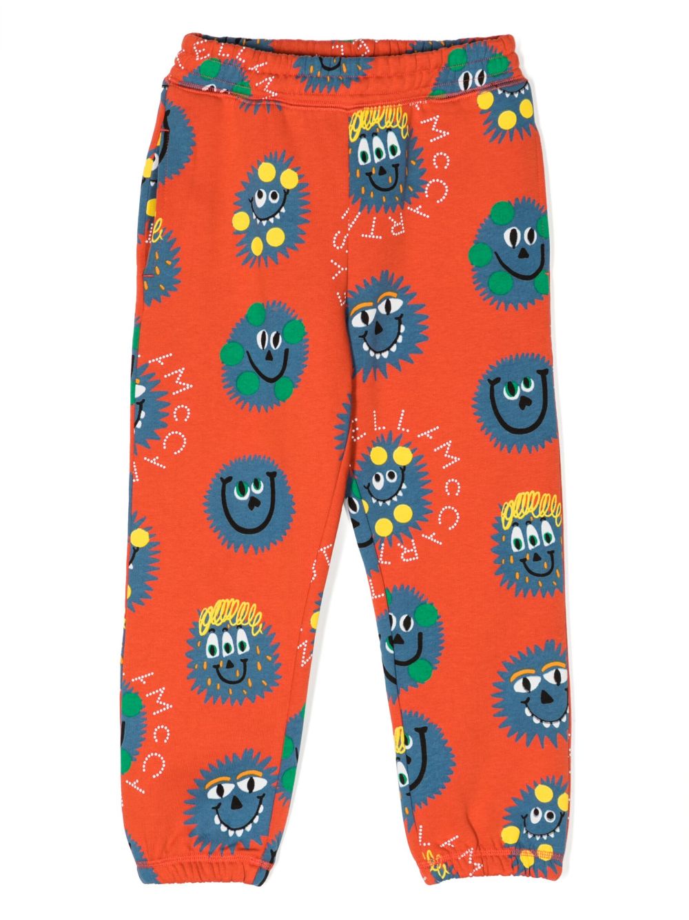 Stella McCartney Kids Monster Faces jogger trousers - Red von Stella McCartney Kids