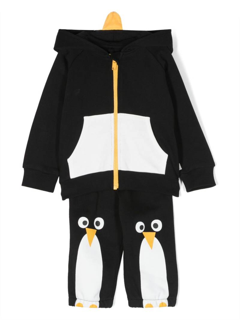 Stella McCartney Kids Penguin cotton tracksuit - Black von Stella McCartney Kids