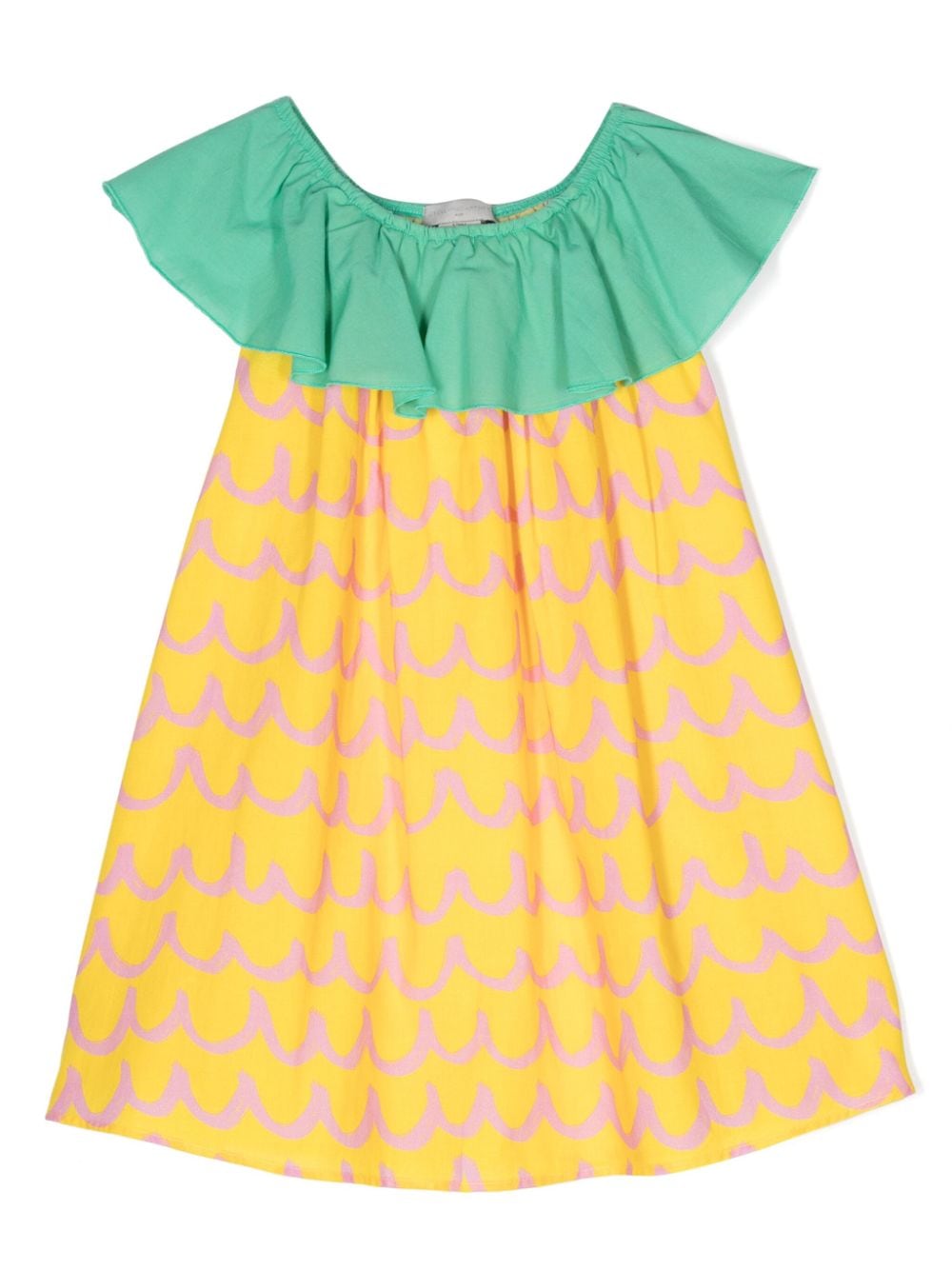 Stella McCartney Kids Pineapple intarsia-knit cotton dress - Yellow von Stella McCartney Kids