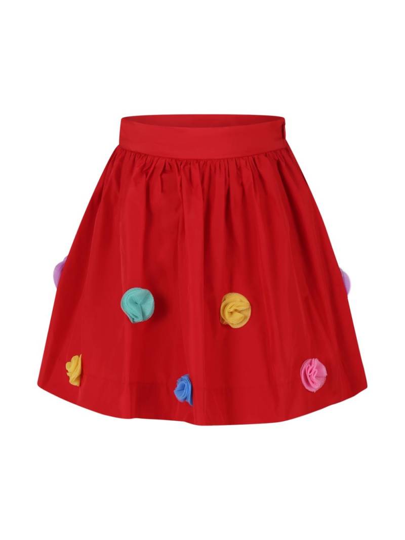 Stella McCartney Kids Pom Pom tulle skirt - Red von Stella McCartney Kids