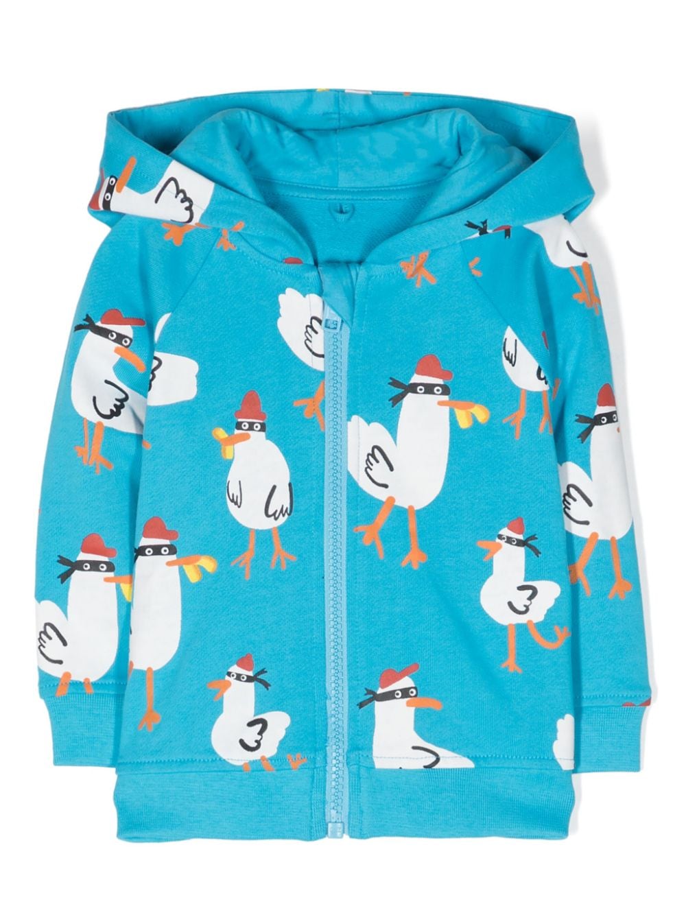 Stella McCartney Kids Seagull Bandit cotton hoodie - Blue von Stella McCartney Kids