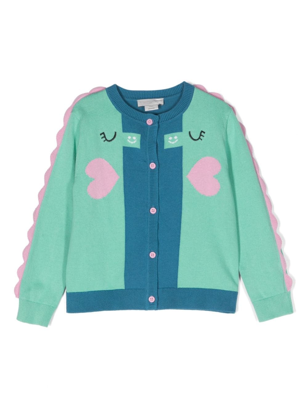 Stella McCartney Kids Seahorse cotton cardigan - Green von Stella McCartney Kids