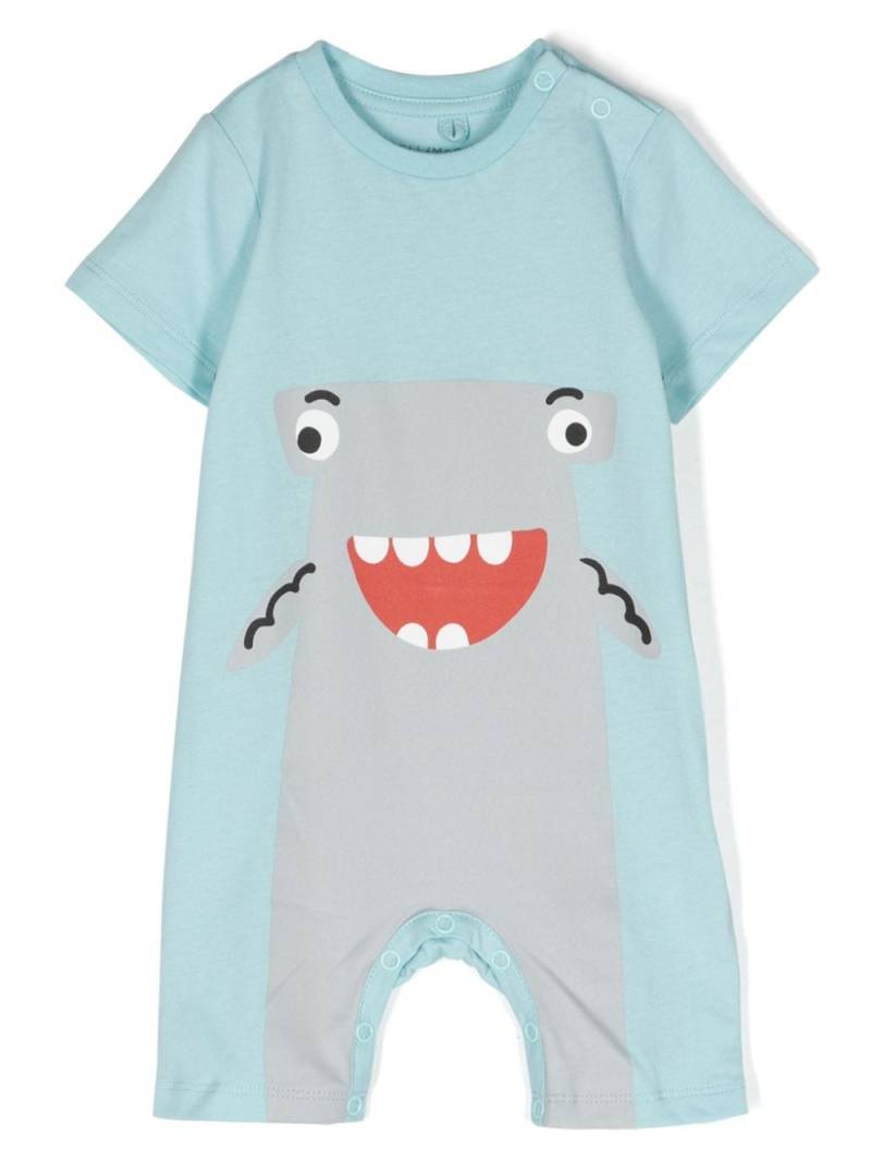 Stella McCartney Kids Shark cotton romper - Blue von Stella McCartney Kids