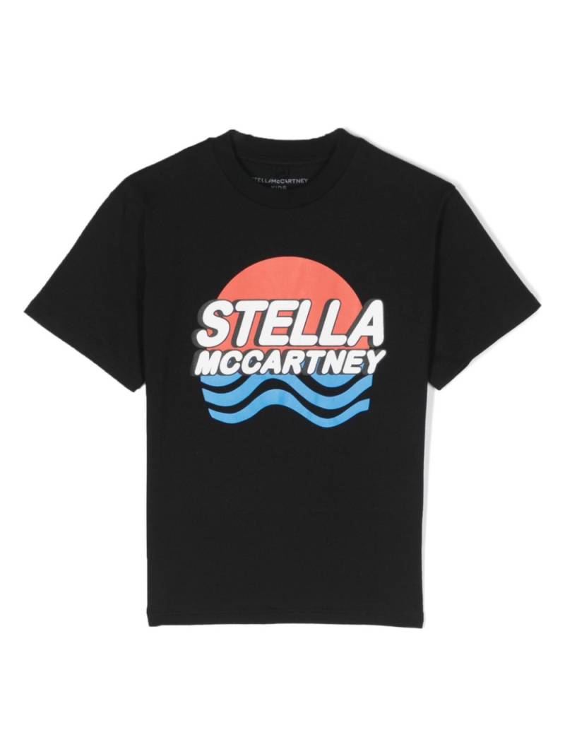 Stella McCartney Kids Shark-print cotton T-shirt - Black von Stella McCartney Kids