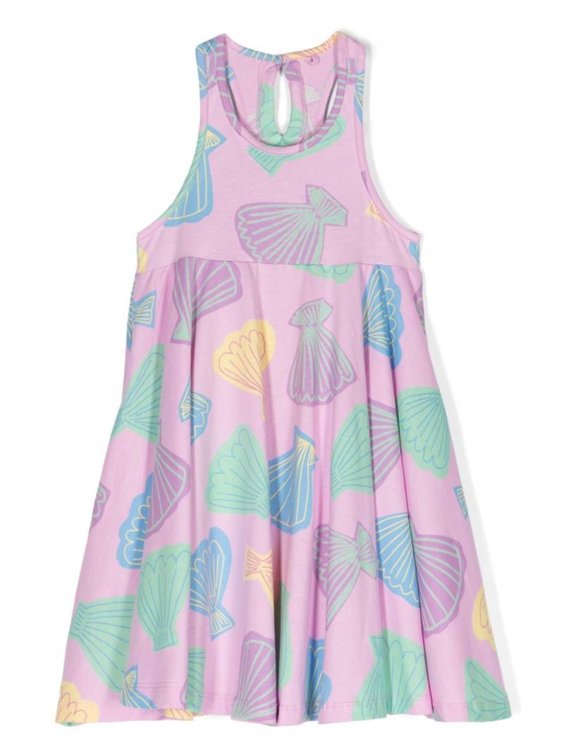 Stella McCartney Kids Shell-print jersey dress - Pink von Stella McCartney Kids