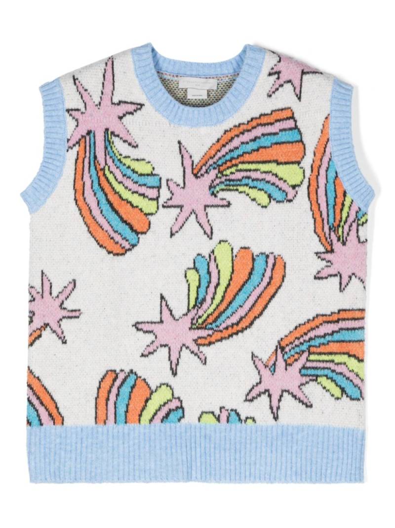 Stella McCartney Kids Shooting Stars vest - Blue von Stella McCartney Kids