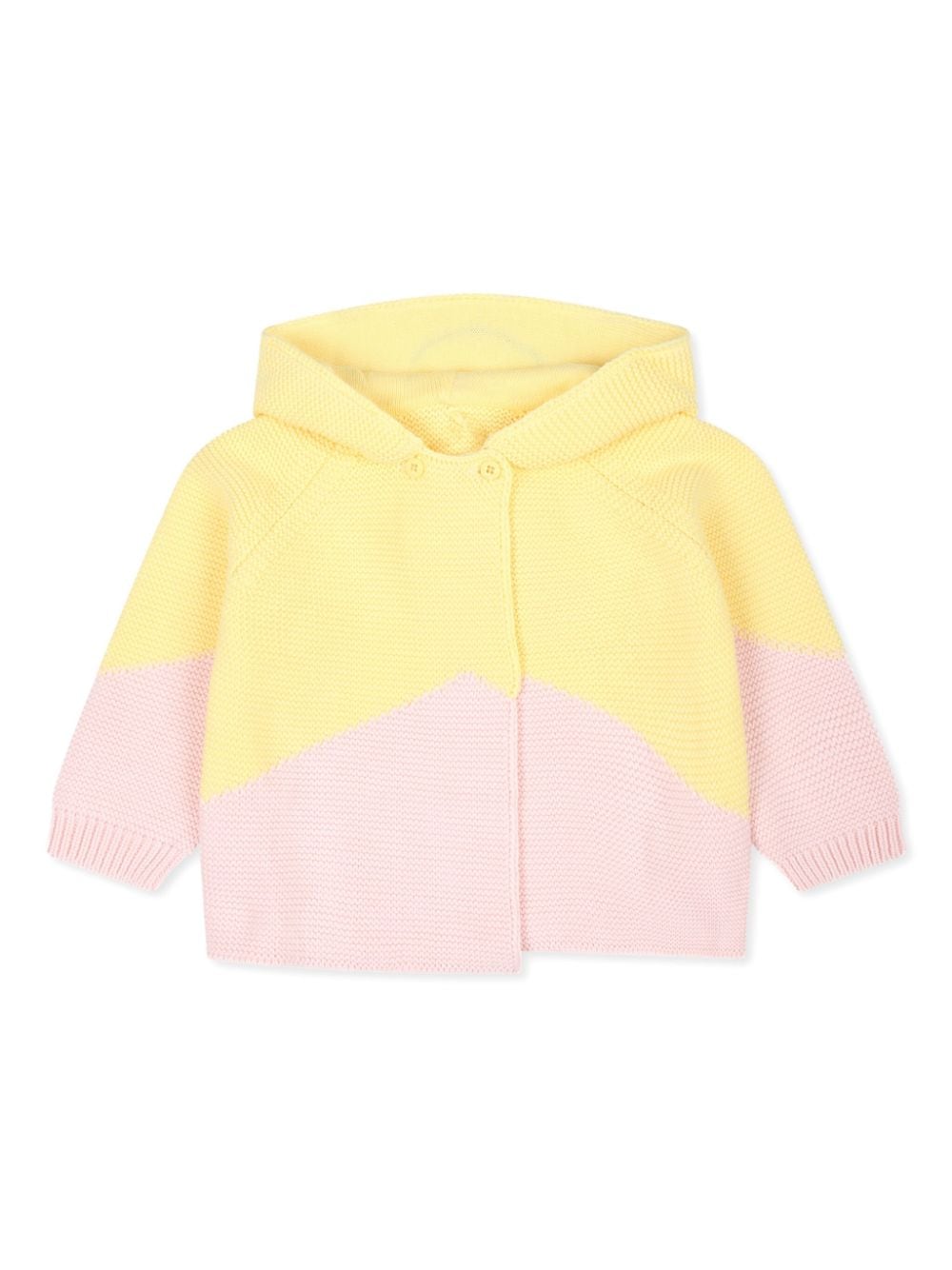 Stella McCartney Kids Smiley organic-cotton hooded cardigan - Yellow von Stella McCartney Kids