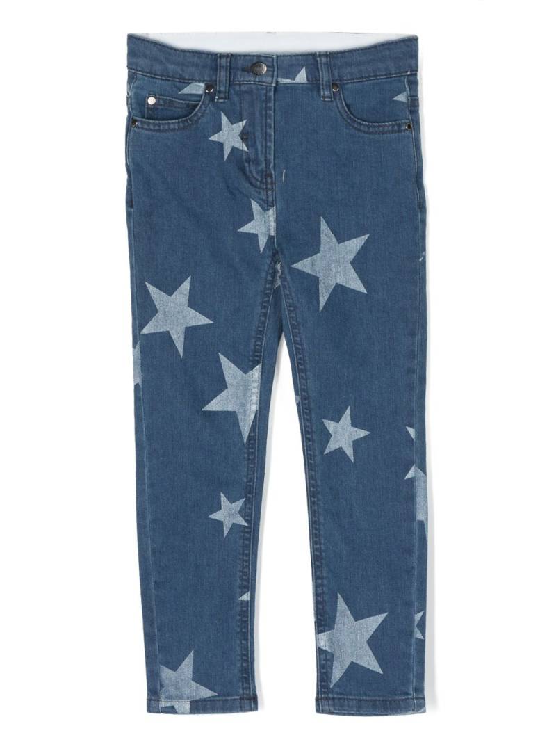 Stella McCartney Kids Star-print straight-leg jeans - Blue von Stella McCartney Kids