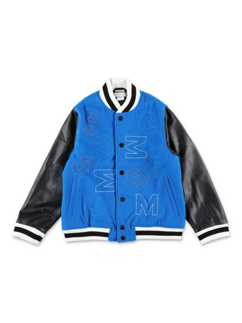 Stella McCartney Kids Stella-pattern bomber jacket - Blue von Stella McCartney Kids