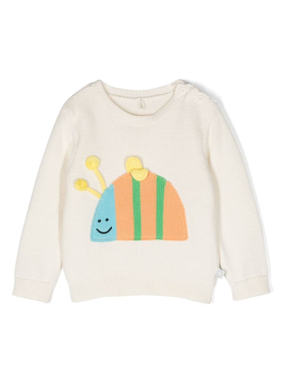 Stella McCartney Kids Striped Bumblebee cotton jumper - Neutrals von Stella McCartney Kids