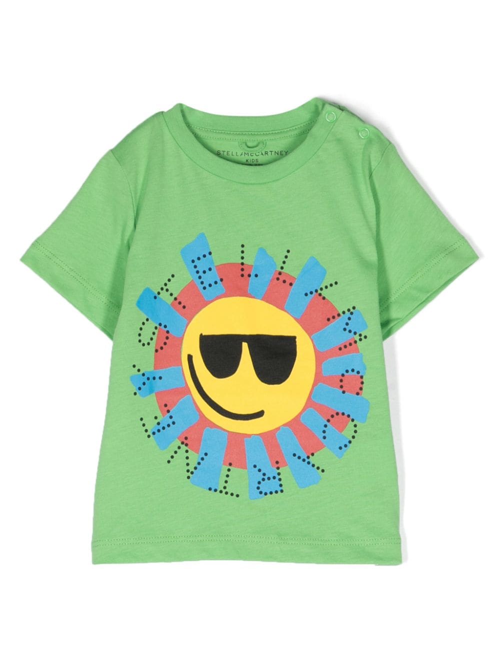 Stella McCartney Kids Sun logo-print cotton T-shirt - Green von Stella McCartney Kids