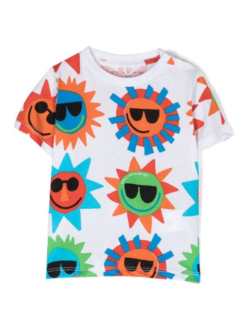 Stella McCartney Kids Sunshine cotton T-shirt - White von Stella McCartney Kids