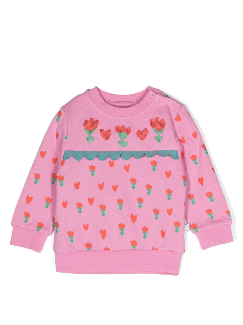 Stella McCartney Kids Tulip-print organic cotton sweatshirt - Pink von Stella McCartney Kids