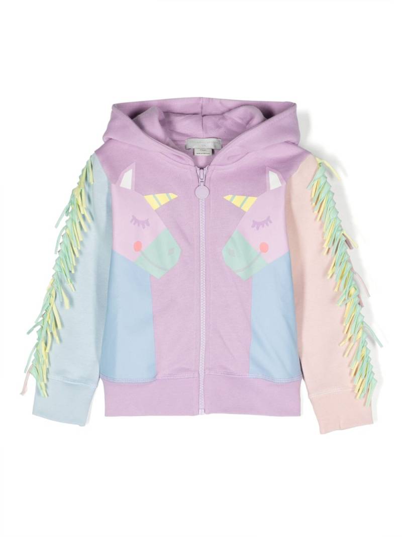 Stella McCartney Kids Unicorn-print hooded jacket - Purple von Stella McCartney Kids