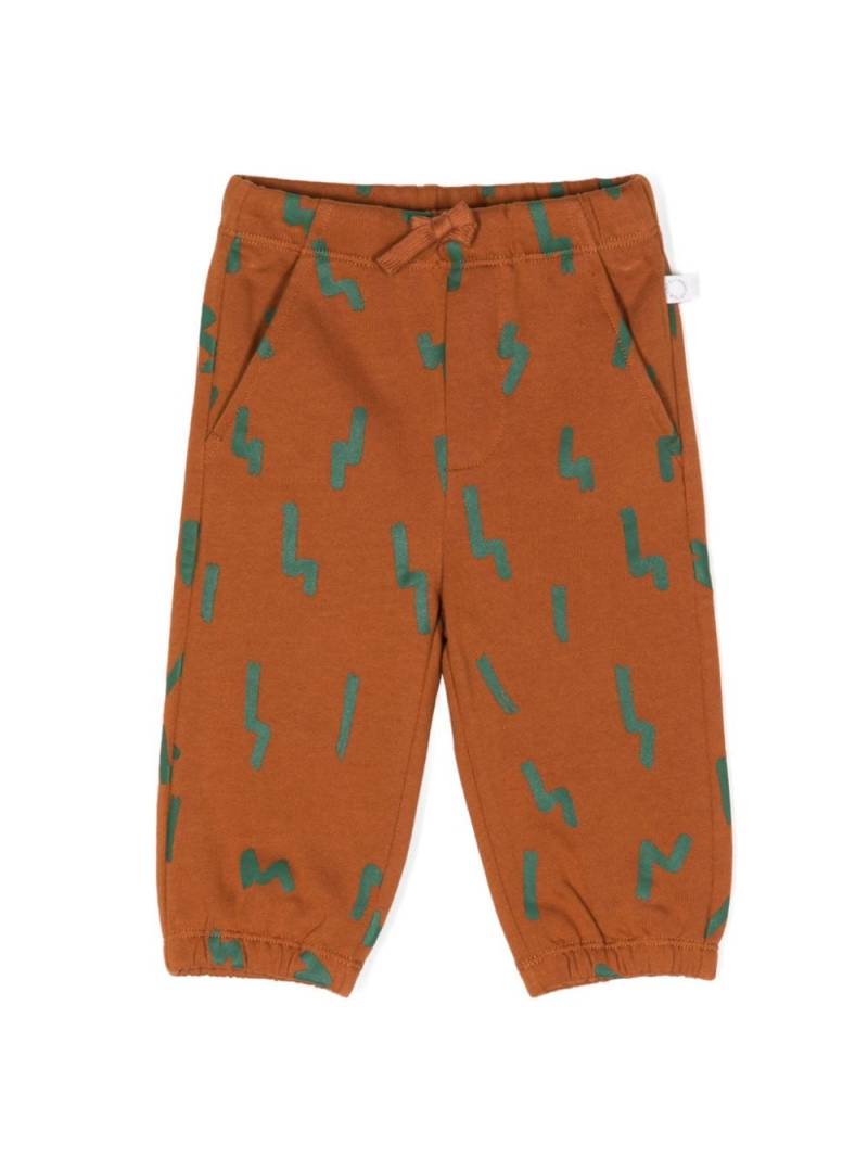 Stella McCartney Kids abstract-print cotton trousers - Brown von Stella McCartney Kids