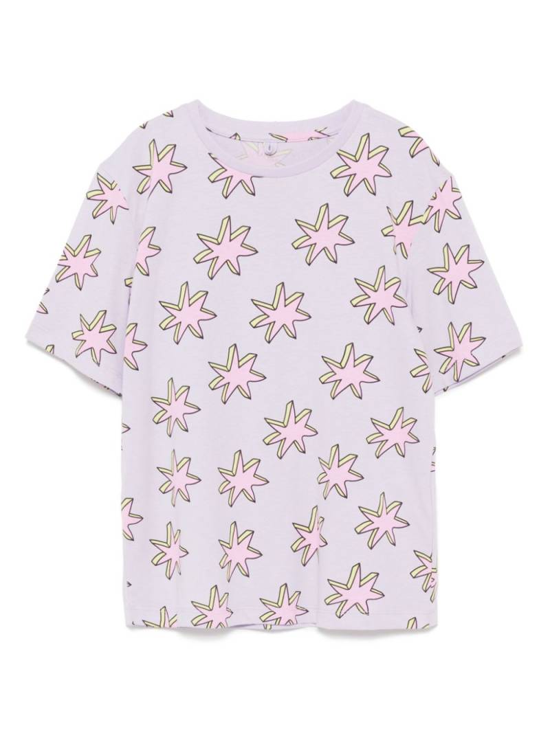 Stella McCartney Kids all-over graphic print T-shirt - Purple von Stella McCartney Kids