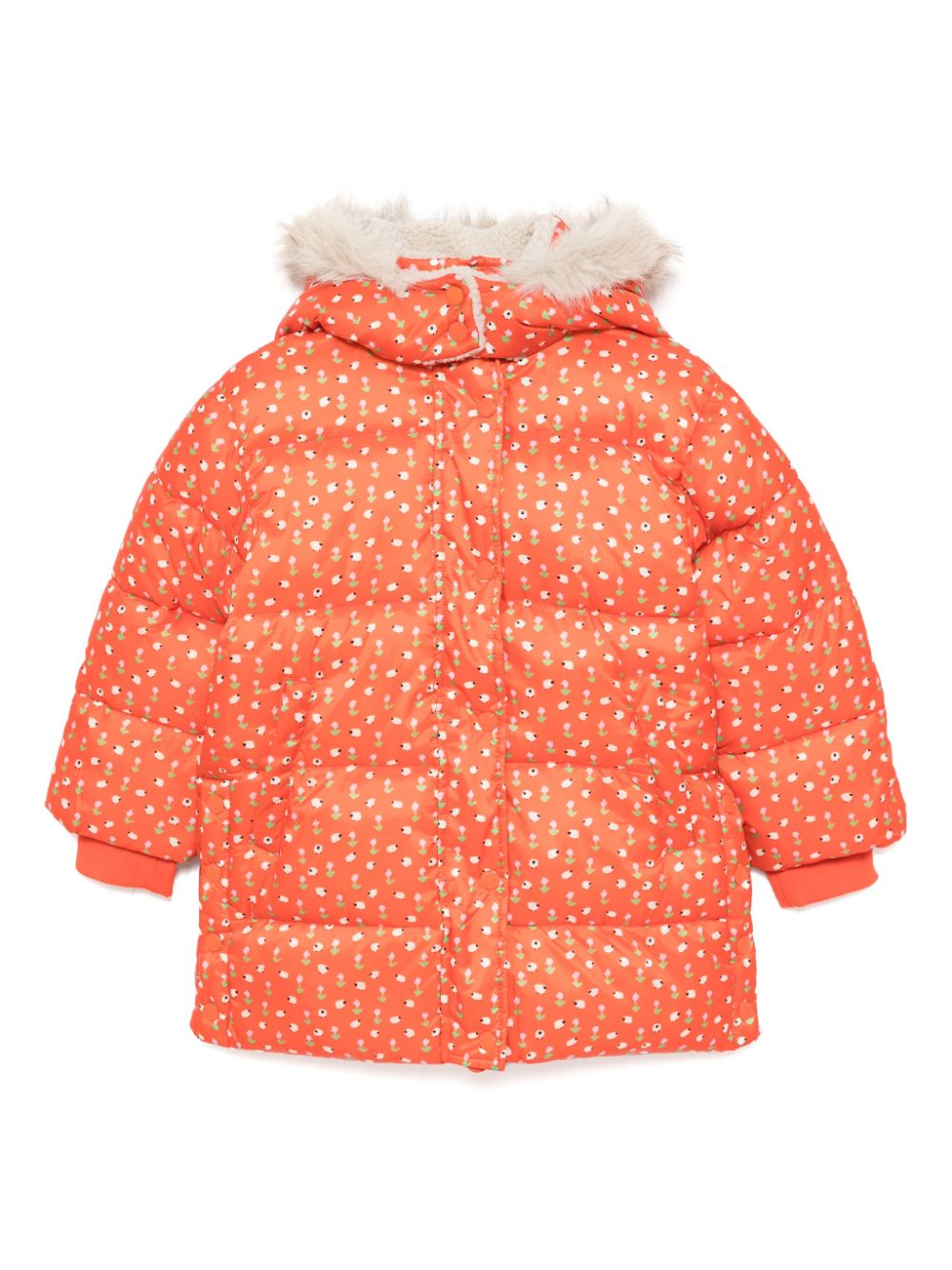 Stella McCartney Kids all-over graphic print puffer jacket - Orange von Stella McCartney Kids