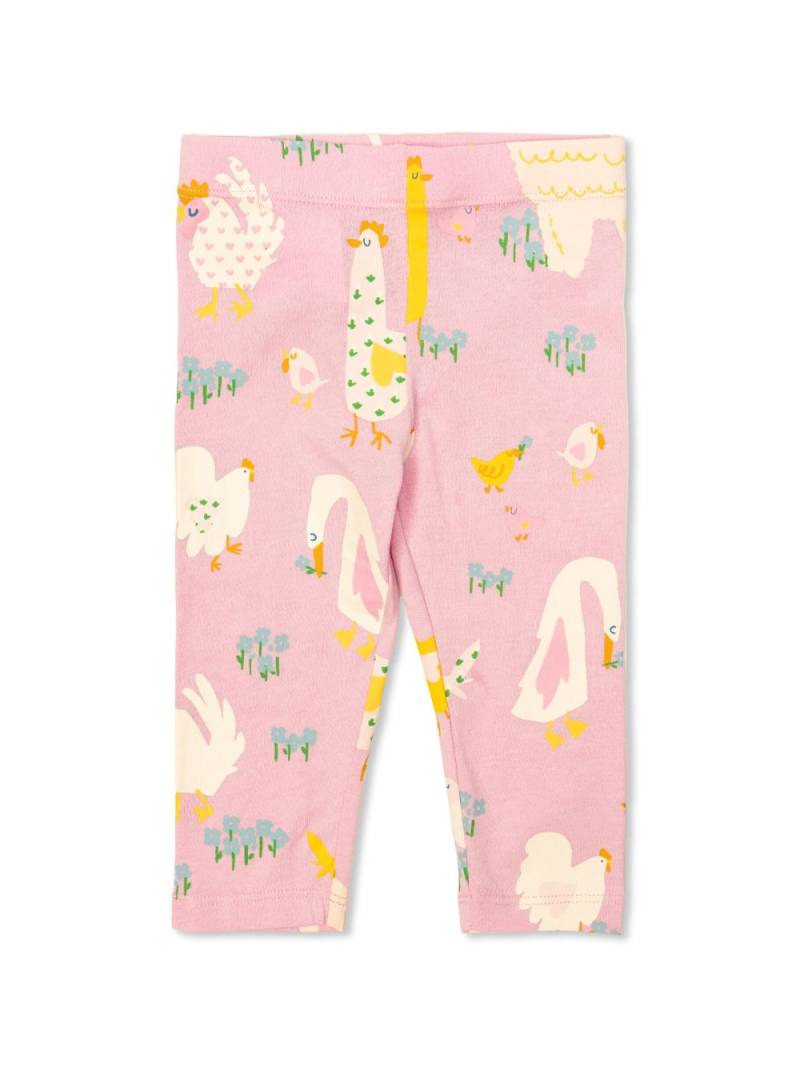 Stella McCartney Kids animal-pattern leggings - Pink von Stella McCartney Kids