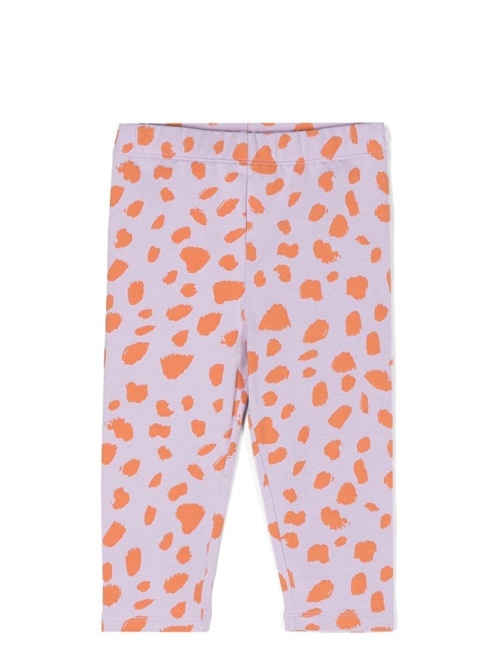 Stella McCartney Kids animal-print cotton leggings - Purple von Stella McCartney Kids