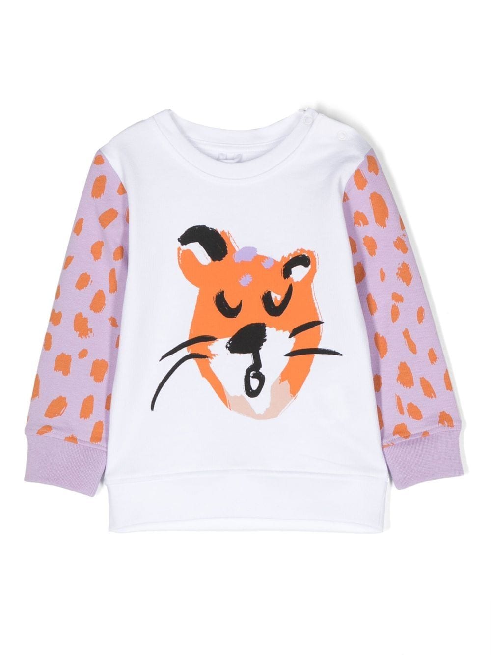 Stella McCartney Kids animal-print long-sleeved T-shirt - White von Stella McCartney Kids