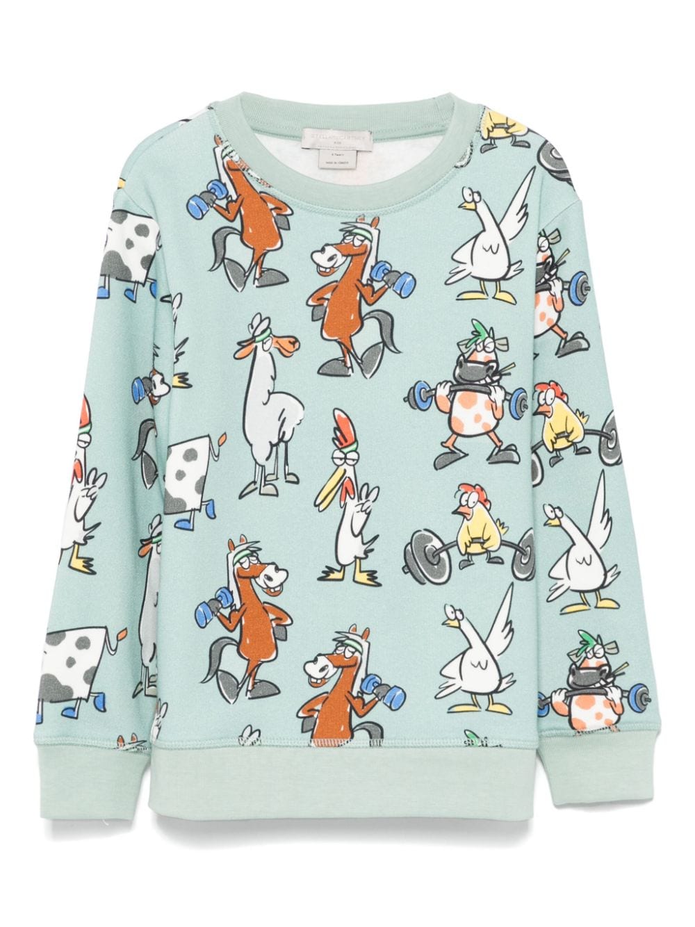 Stella McCartney Kids animal-print sweatshirt - Green von Stella McCartney Kids