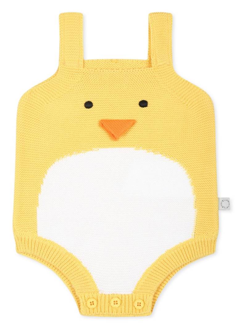 Stella McCartney Kids appliqué-detail knitted body - Yellow von Stella McCartney Kids