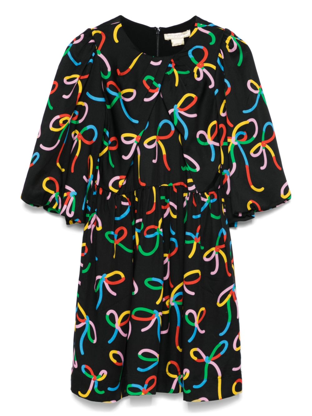 Stella McCartney Kids bow-print dress - Black von Stella McCartney Kids