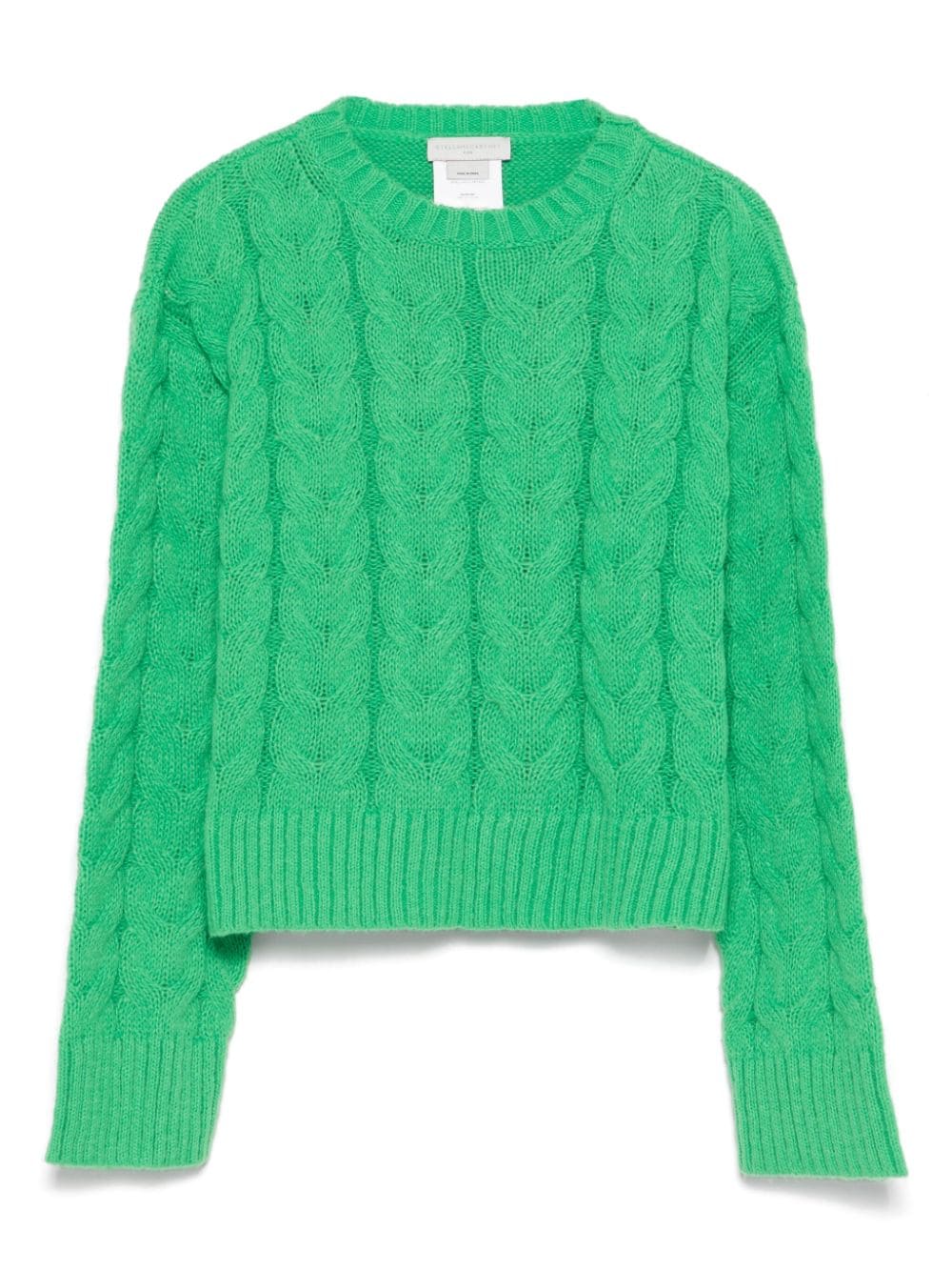 Stella McCartney Kids cable-knit sweater - Green von Stella McCartney Kids