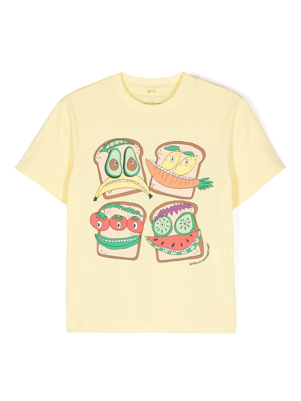 Stella McCartney Kids cartoon-print cotton T-shirt - Yellow von Stella McCartney Kids