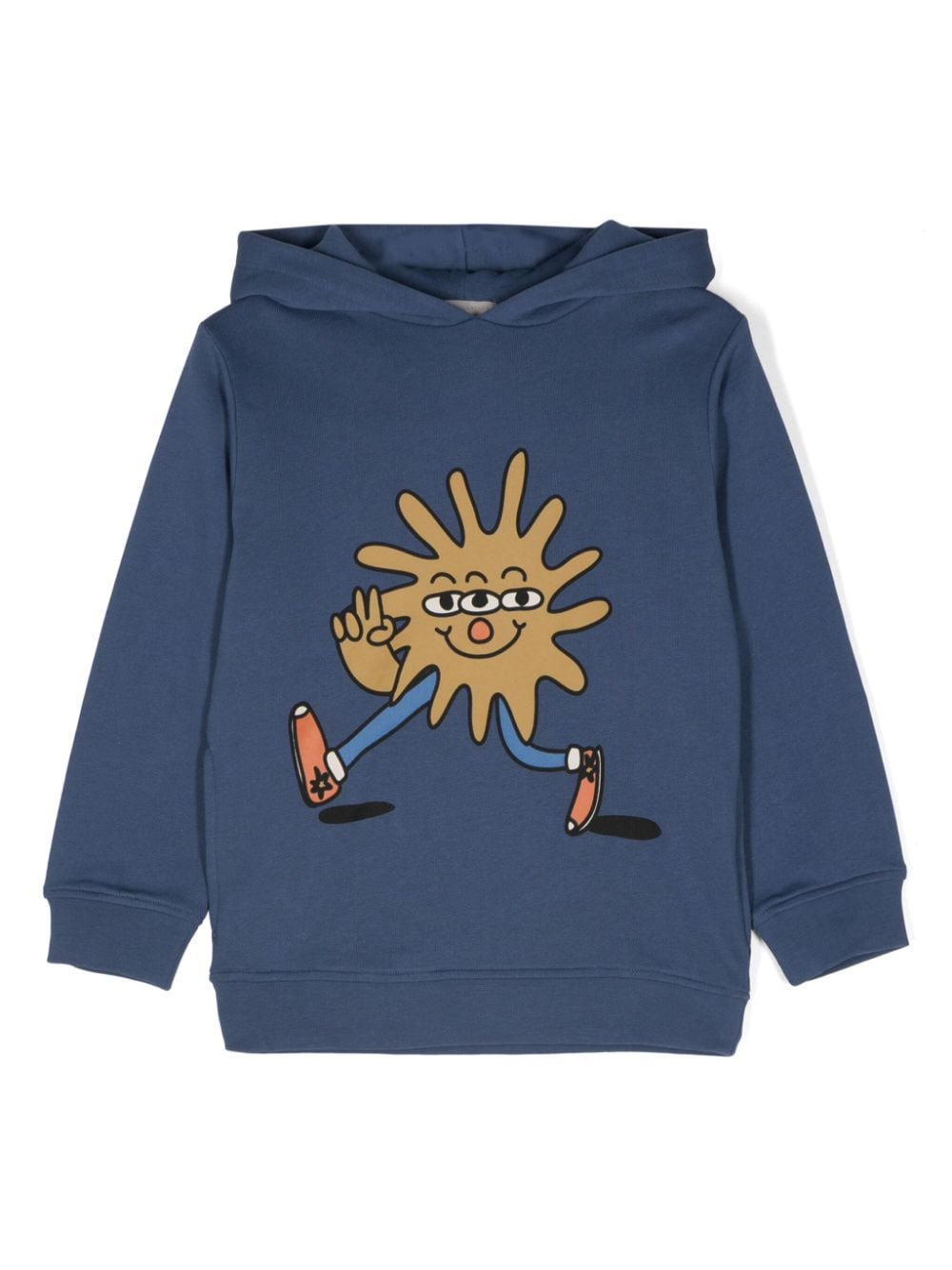 Stella McCartney Kids cartoon-print cotton hoodie - Blue von Stella McCartney Kids