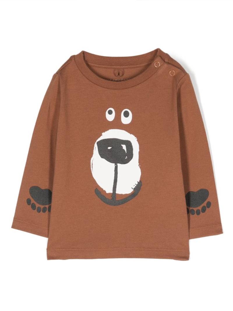 Stella McCartney Kids cartoon-print cotton sweatshirt - Brown von Stella McCartney Kids