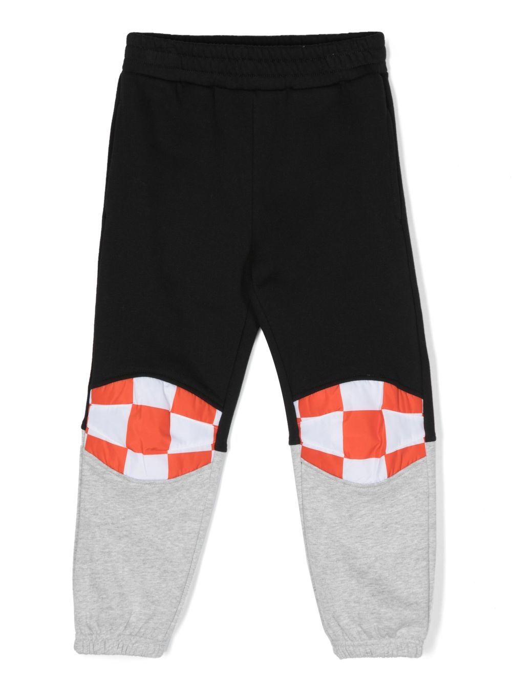 Stella McCartney Kids checkerboard-print detail trousers - Black von Stella McCartney Kids