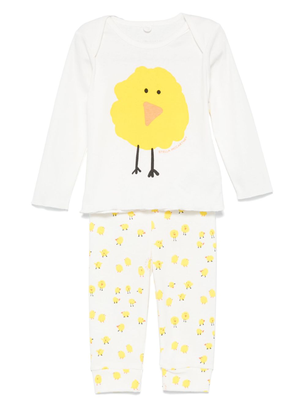 Stella McCartney Kids chicks-print trousers set - White von Stella McCartney Kids