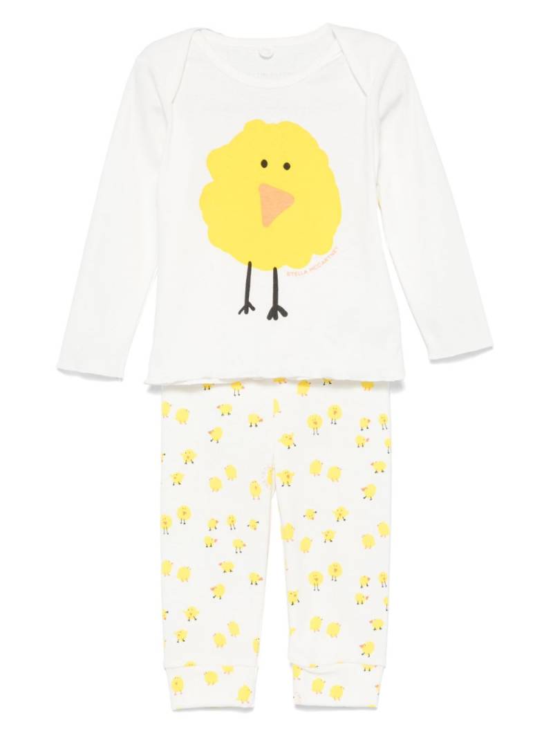 Stella McCartney Kids chicks-print trousers set - White von Stella McCartney Kids