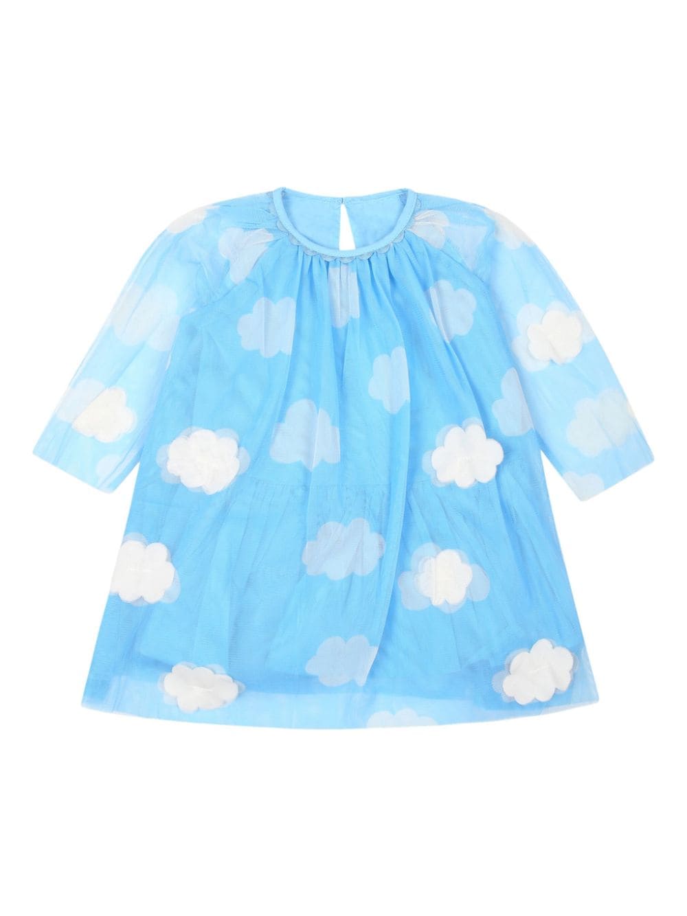 Stella McCartney Kids clouds tulle dress - Blue von Stella McCartney Kids