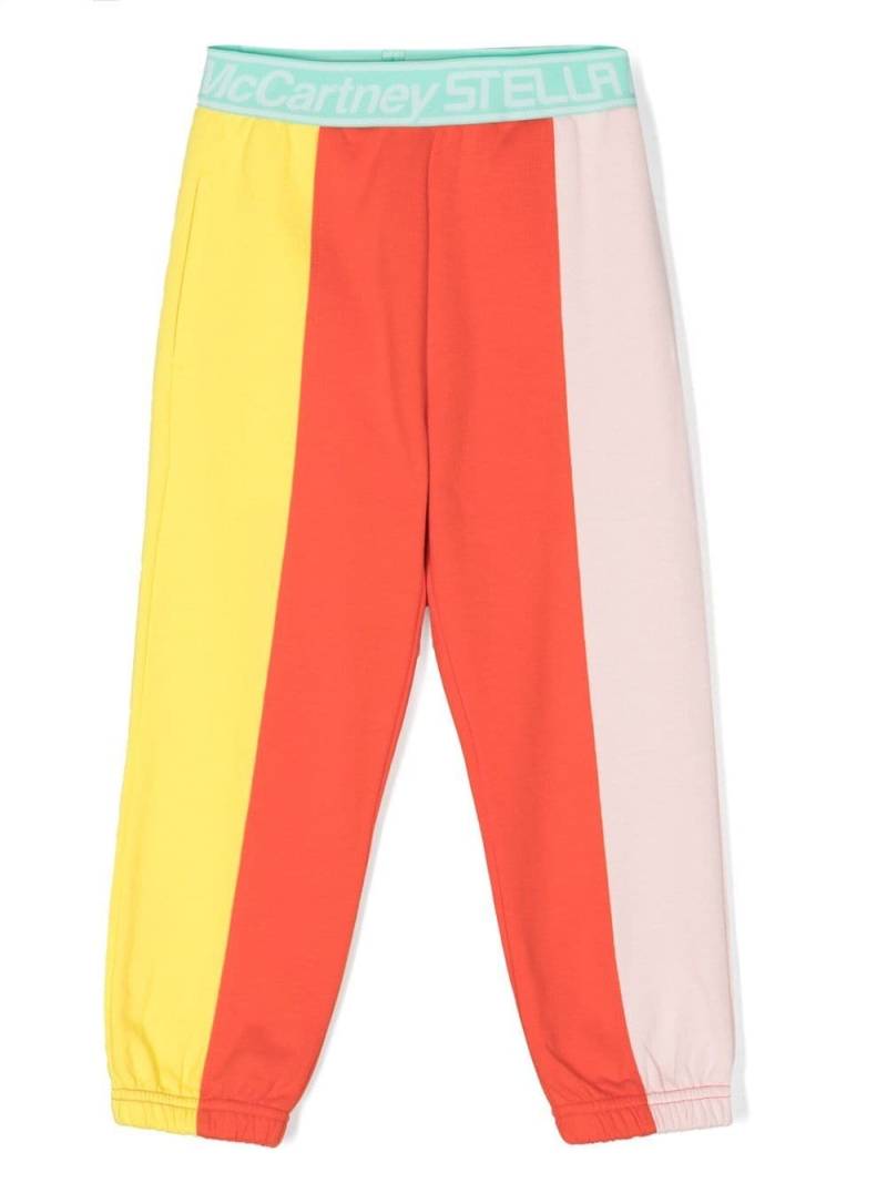 Stella McCartney Kids colour-block track pants - Orange von Stella McCartney Kids