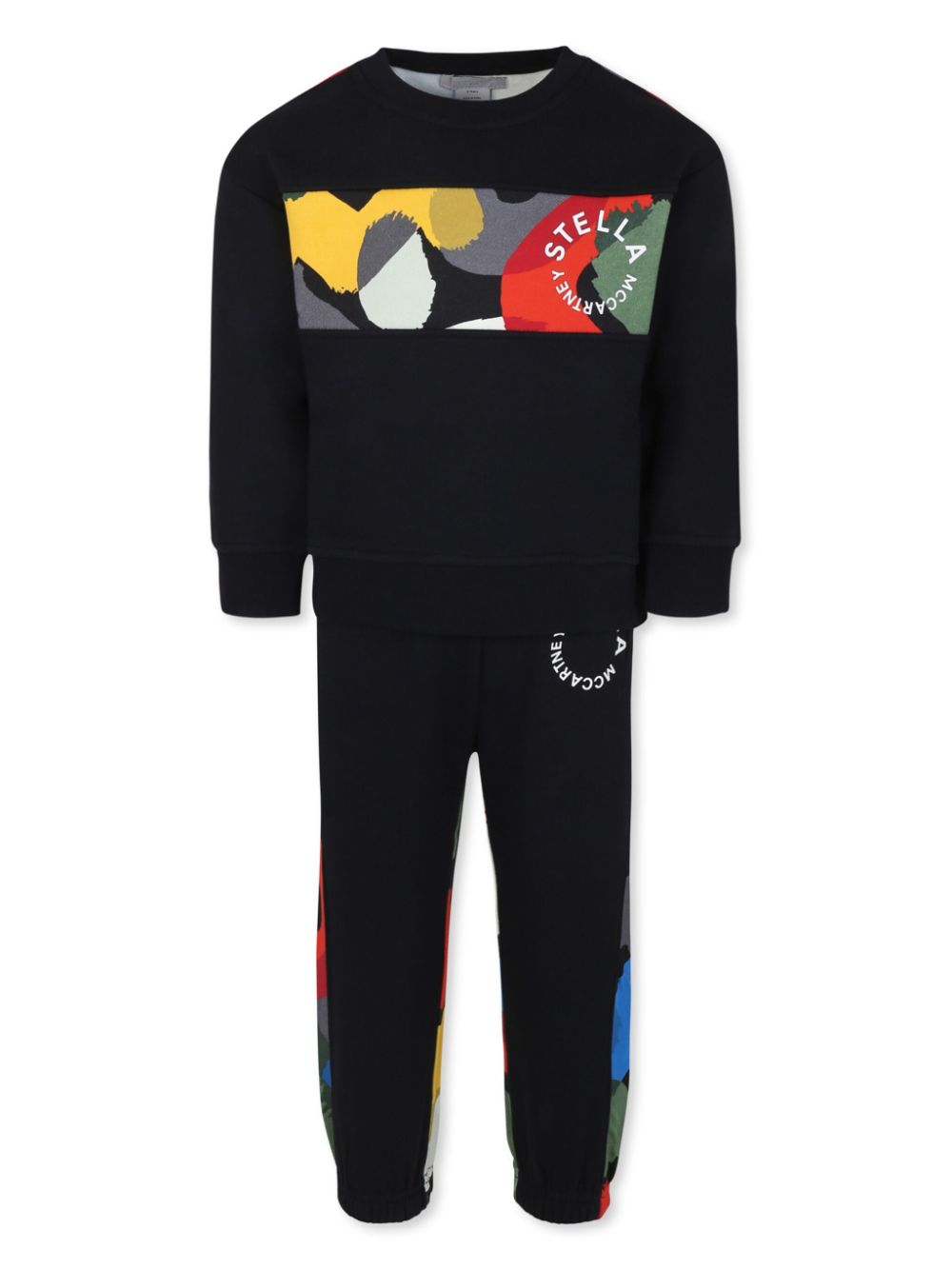 Stella McCartney Kids colour-block tracksuit - Black von Stella McCartney Kids