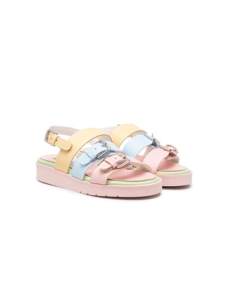 Stella McCartney Kids colourblock strappy sandals - Pink von Stella McCartney Kids