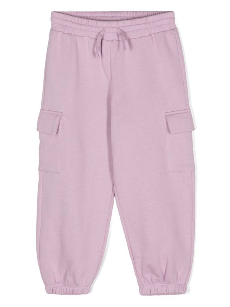 Stella McCartney Kids cotton jersey tapered track pants - Purple von Stella McCartney Kids