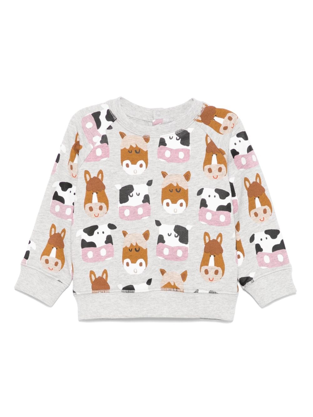 Stella McCartney Kids cow-print sweatshirt - Grey von Stella McCartney Kids