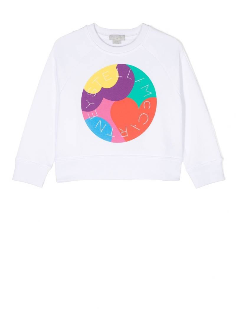 Stella McCartney Kids crew neck sweatshirt - White von Stella McCartney Kids