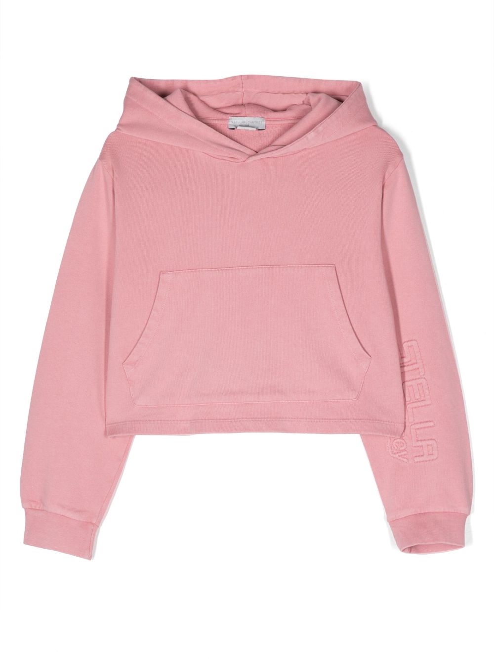 Stella McCartney Kids embossed-logo cotton hoodie - Pink von Stella McCartney Kids