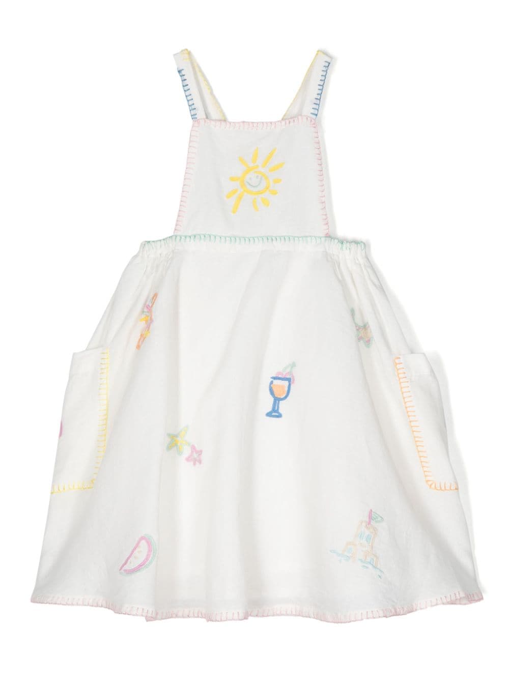 Stella McCartney Kids embroidered mini dress - White von Stella McCartney Kids