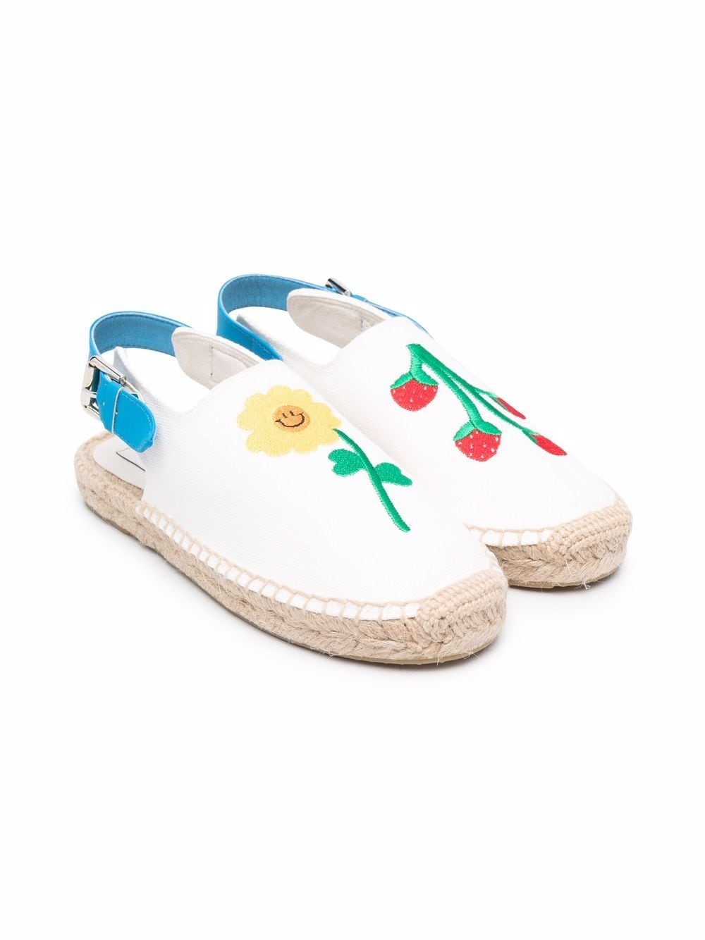 Stella McCartney Kids embroidered slingback sandals - White von Stella McCartney Kids