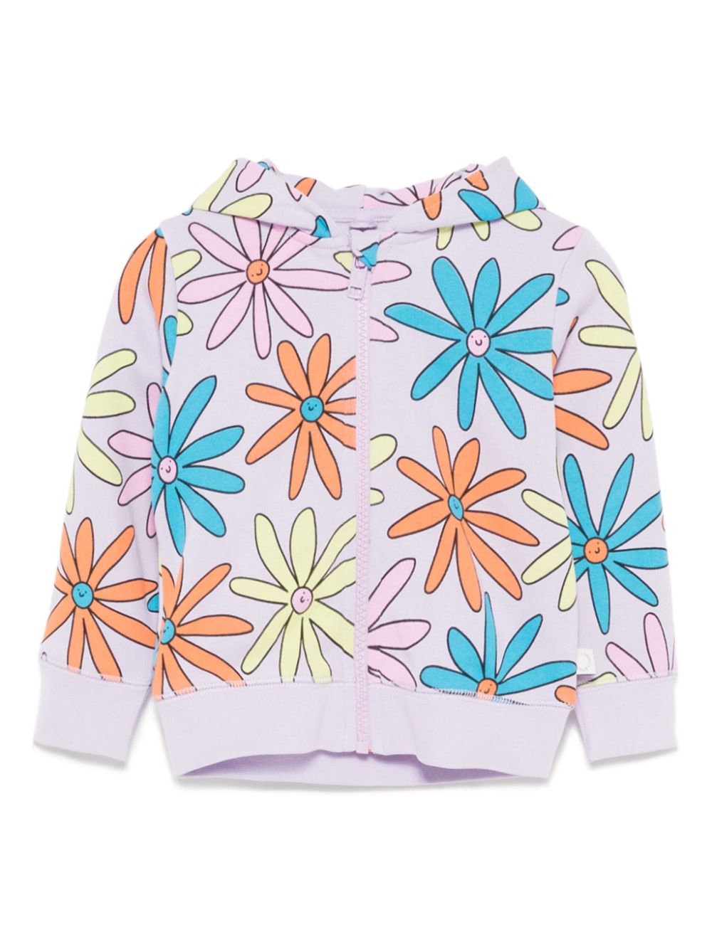 Stella McCartney Kids floral cotton hooded jacket - Purple von Stella McCartney Kids